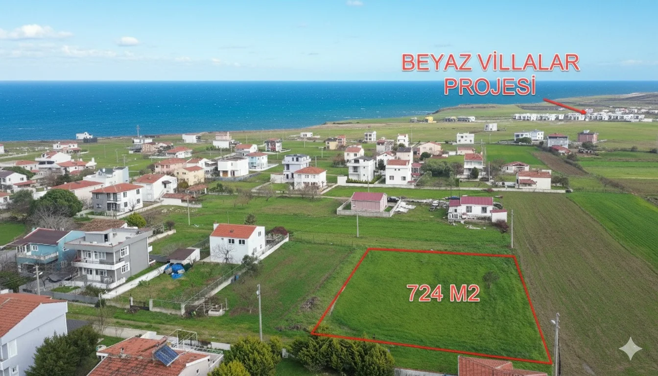 BÜYÜK ARSA ARAYANLARA ÖZEL! 724 M2 %25 İKİ KAT İMARLI ARSA
